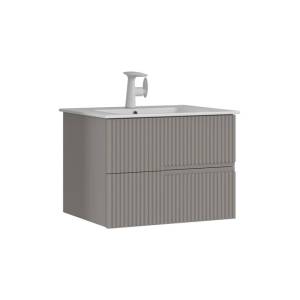 Тумба с раковиной Orka Moonlight 5001496 70 подвесная, бежевый матовый