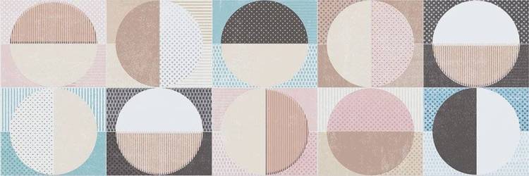 Декор Cifre Ceramica Cromatica DEC CIRCLES COLD BRILLO 25x75