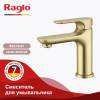 Смеситель для раковины Raglo R03.10.03 золотой сатин фото 4