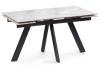 Стол Woodville Невис 553538 creto statuario cara polished, черный 140(200)x80x76