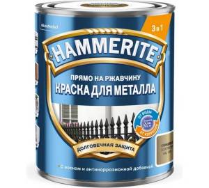 Краска для металлических поверхностей Hammerite алкидная гладкая золото 0.75 л