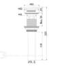 Донный клапан для раковины Comforty DK-01ML 00-00007643 Голубой фото 2