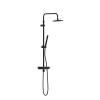Душевая стойка Damixa Scandinavian Pure 936730300 со смесителем-полкой, черный