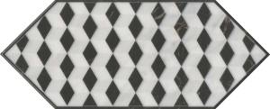 Декор Kerama Marazzi Келуш HGD\A483\35006 4 черно-белый 14x34