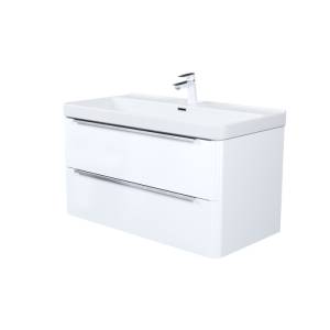 Тумба с раковиной Iddis Cloud X CLX10W0i95K белая, 100 см