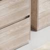 Тумба с раковиной Sancos Libra Floor 60 Дуб галифакс натуральный, черный фото 6