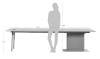 Стол Bradex Home Lungo FR 0584 латте 60(300)x90x75 фото 4