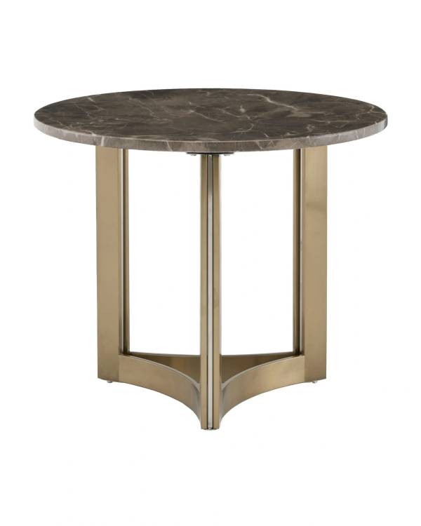 Стол журнальный Stool Group Кассия EET-292-BRCGS-brown 5105-9 темная керамика 60x60x50