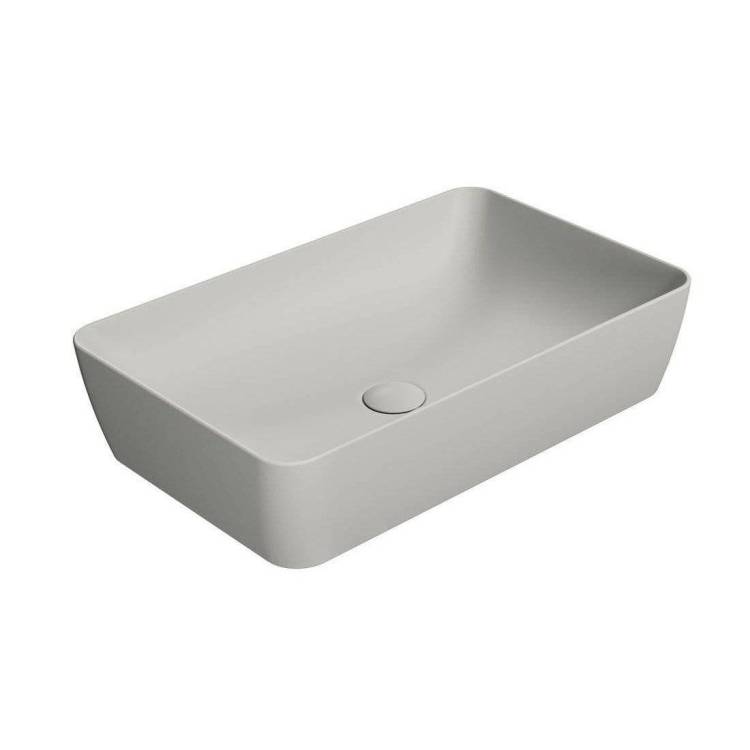 Раковина GSI Nubes 903617 60 см, серая матовая