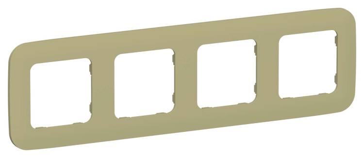 Рамка 4-постовая IEK Flite FI-M42-31-20-K26 оливковый