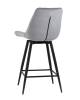 Стул полубарный Stool Group Флекс AV 405-V12-K14PM-08(PP) серый с поворотным механизмом фото 5