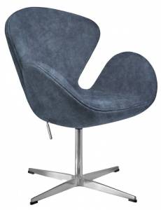 Кресло Bradex Home Swan Style Chair RF 0689 темно-серый/искусственная замша