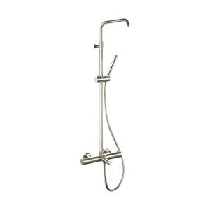 Душевая система Remer Elegance EQ34A7MMSSOFXV сталь, с термостатом, с изливом