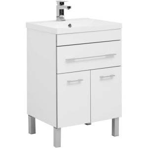 Тумба с раковиной Aquanet Верона 58 287667 белый, 875x580x480