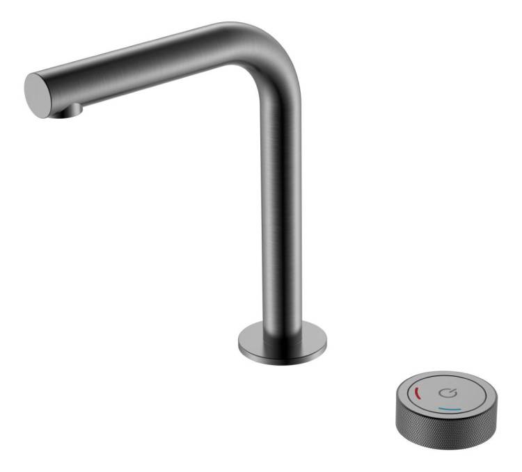 Смеситель для раковины Boheme Tech 158-GM автоматический, Gun Metal