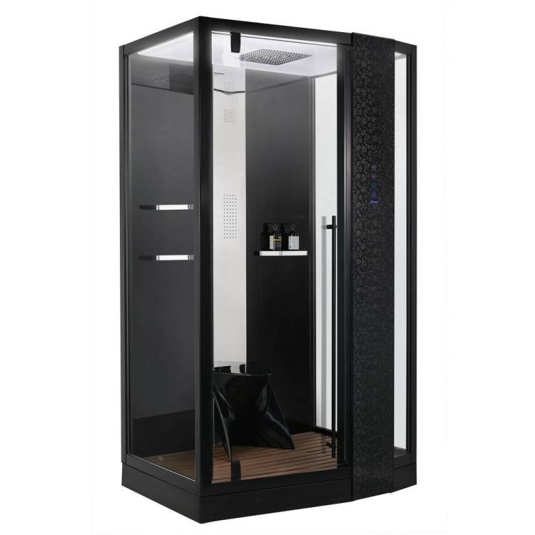 Душевая кабина Orans 89105RBLH черный, 120x90x220