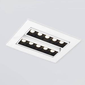 Встраиваемый точечный светодиодный светильник Elektrostandard Tekki 9923 LED 20W 4200K белый/черный