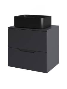 Тумба с раковиной Agger Свит SWE600ETGR-ST-2460B графит матовый, 60 см