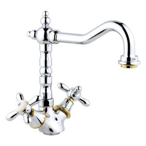 Смеситель для кухни Timo Ritz 0143FKchrome-gold