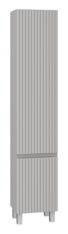 Шкаф-пенал Brevita Виктори VIC-05035-500R правый, Серый шелк, 35 см