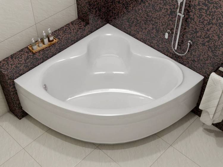 Акриловая ванна Relisan Polina Гл000001267 без каркаса, 120x120