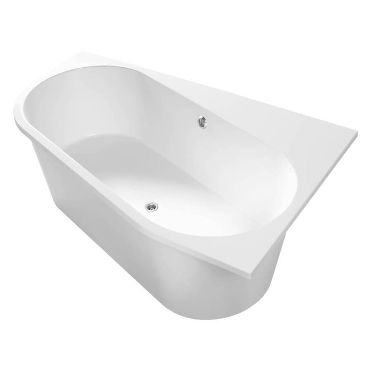 Ванна из искусственного камня Belux Лондон ВЛН 170х110R белая глянцевая