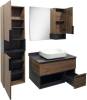 Зеркало Comforty Штутгарт 90, дуб темно-коричневый фото 4