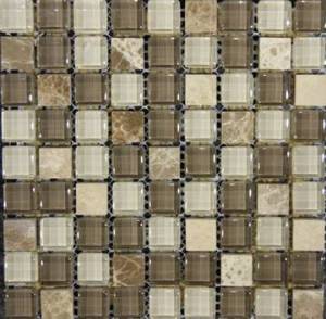 Мозаика Q-stones Камень+стекло QSG-060-15/8 30.5x30.5