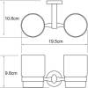Стакан Wasserkraft Rhein K-6228D двойной фото 3