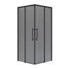 Душевой уголок Niagara Nova NG-2829-34BLACK профиль черный матовый, стекло тонированное, 90x90x195