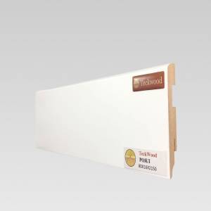Плинтус МДФ TeckWood Белый Роял 2150x80x16