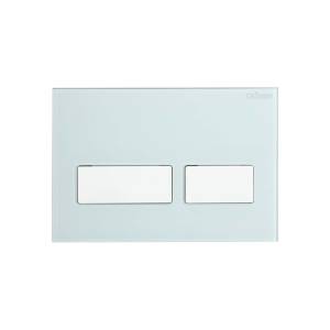 Кнопка смыва Cezares Lux LUX-GB-2-BIO белое стекло, белый матовый