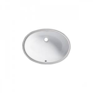 Раковина встраиваемая Bravat C22102W-ENG белая овальная 550x410x200мм