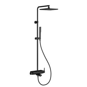 Душевая стойка Teska Mira DK3780 с изливом, черная