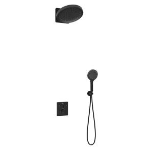 Душевой комплект Vincea Inspire VSFW-3I21MT3MB черный матовый, встраиваемый, с термостатом