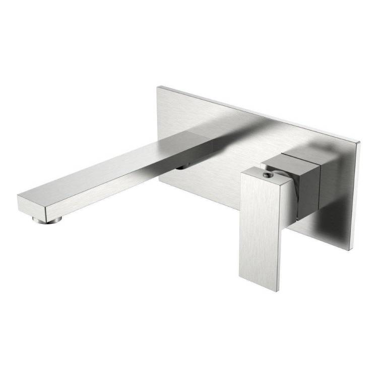 Смеситель для раковины Boheme Qubic 475-NB брашированный никель