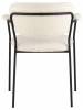 Стул Stool Group Кэрол FDC9005 DC2635-1A white букле белый, черные ножки фото 4