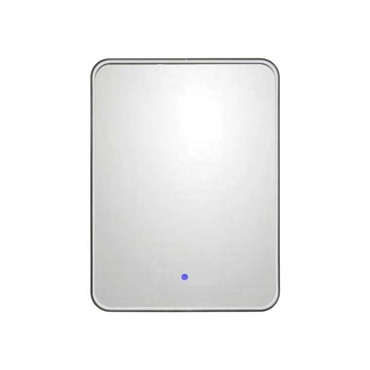 Зеркало Comforty Ситара-60 00-00014167 с подсветкой, бесконтактный сенсор, в алюминиевой раме, серебрянный матовый