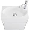 Тумба с раковиной BelBagno Pietra Mini 46 L bianco lucido фото 5