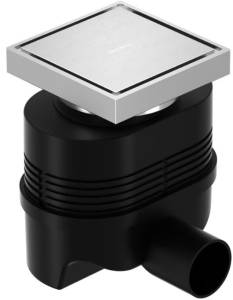 Душевой трап Allen Brau Priority 9.50023.BN никель браш, 10x10 см