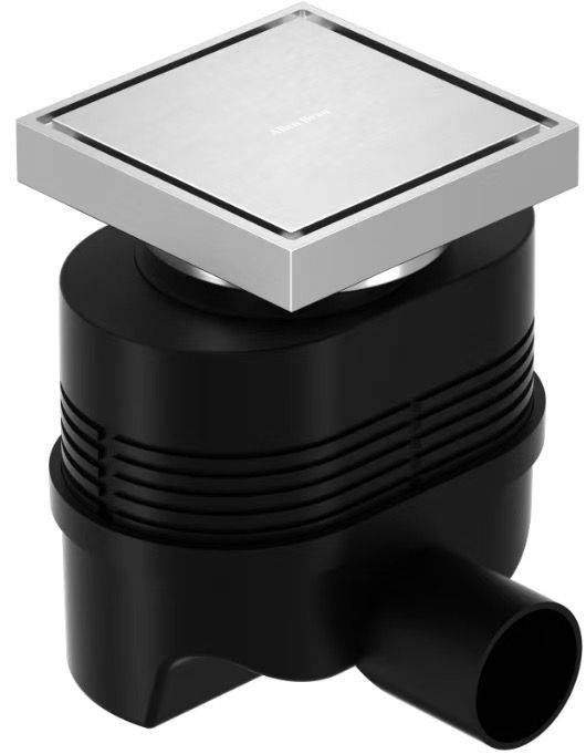 Душевой трап Allen Brau Priority 9.50023.BN никель браш, 10x10 см