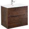 Тумба под раковину Belbagno Etna H-60 ETNA-H60-800-2C-SO-RW-P 80x45x60 Rovere Moro подвесная с двумя выкатными ящиками, с доводчиками фото 4