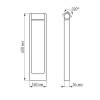 Уличный светодиодный светильник Arlight LGD-Path-Frame-Rotary-H650-6W Warm3000 020345(1) фото 2
