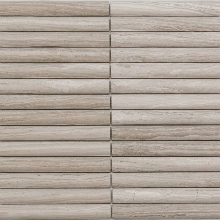 Мозаика Pixel Mosaic Венеция PIX348 White Wooden Convex (2x15.1) 30x30.5
