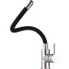 Смеситель для кухни Webert Viper VP920602564 с гибким изливом, черный, хром