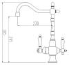 Смеситель для кухни Zorg Clean Water ZR 336 YF-50 BR фото 2