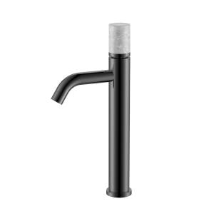 Смеситель для раковины Boheme Stick 122-SGM-MR-GR высокий, Shine Gun Metal Marble Grey