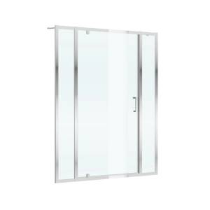 Душевая дверь в нишу Cezares MOLVENO-BA-12-90+60-C-Cr-IV профиль хром, стекло прозрачное, 150x195