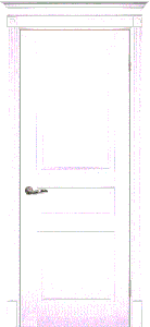 Межкомнатная дверь эмаль Текона СМАЛЬТА 01, глухая, белый 600x1900