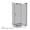 Душевой уголок AM.PM Like W83G-315-090CG64 90x90 профиль матовый хром, стекло тонированное фото 11